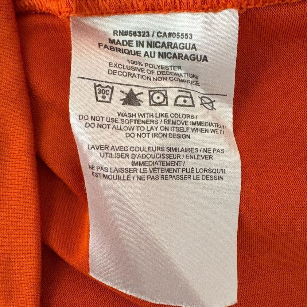Nike Dri-Fit Orange Tee Short Sleeve Size Small - Picture 6 of 6